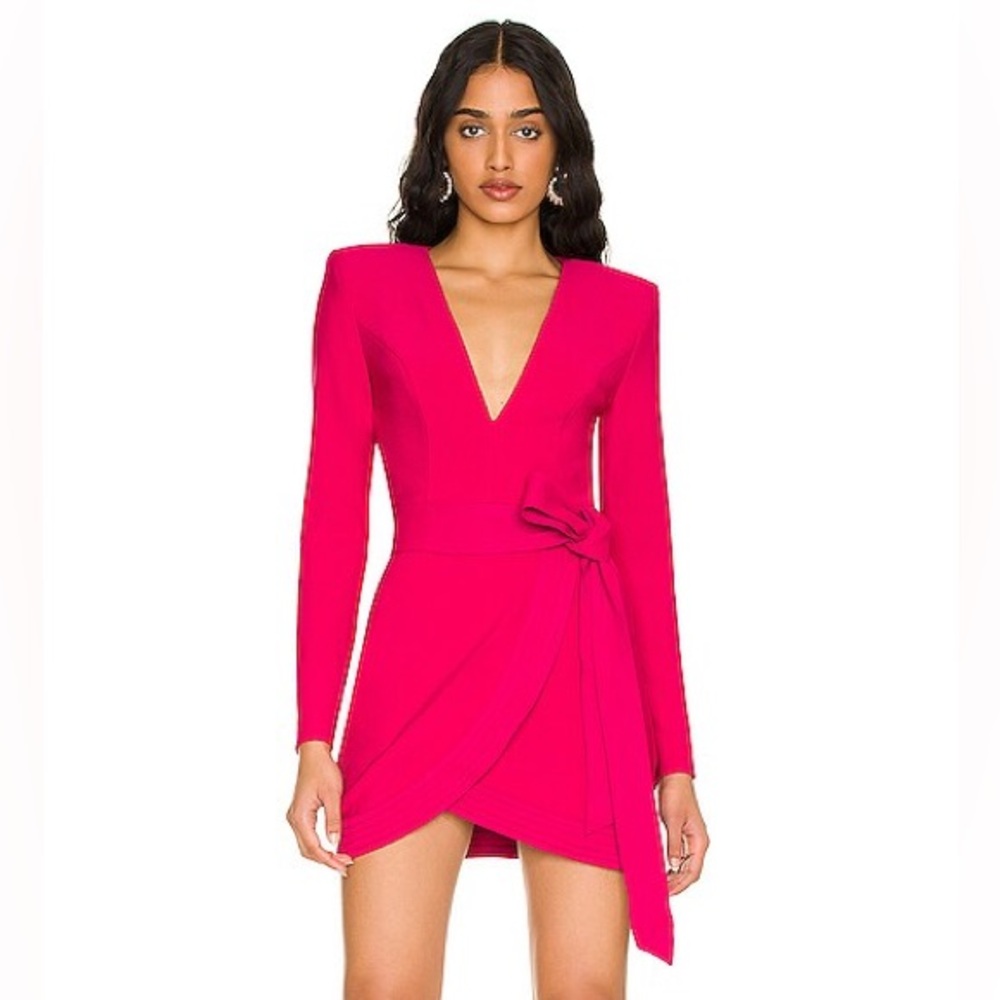 NBD Aquamarine mini dress in color Berry Pink size XS